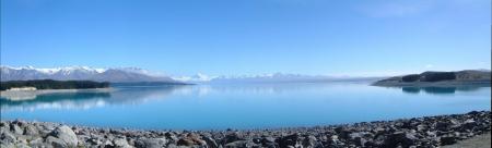 Lake Pukaki Panorama: Comprised of 7 photos stitched together with Panoramaplus 1.0 from Serif