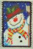 Snowman: Peyote stitch.   Done after Polly