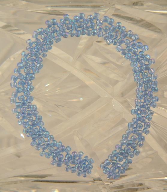 Blue daisy bracelet