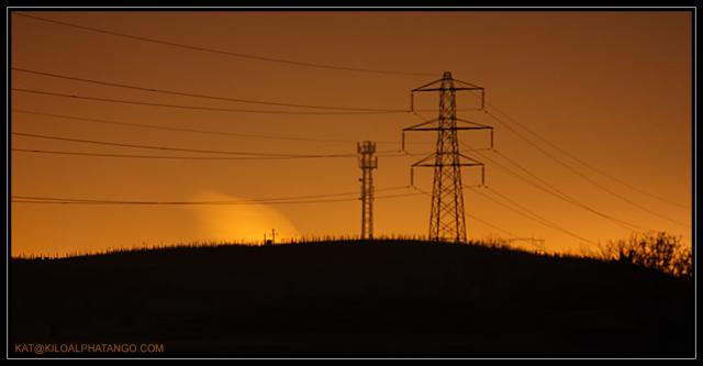 Pylons at Night