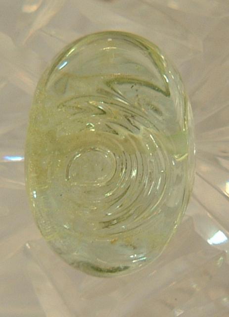 Clear glass with coil